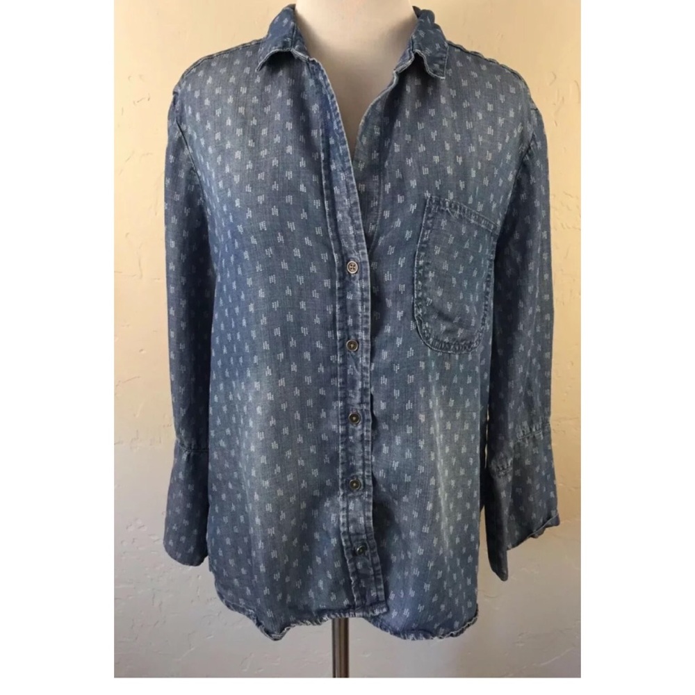 Anthropologie Cloth & Stone Tencel Top medium M - Picture 2 of 5